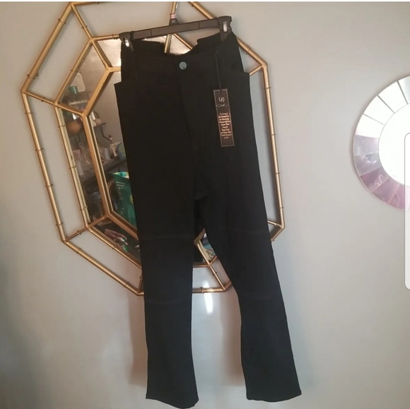 Diane Gilman Virtual Stretch Comfort Black Jean's NWT Sz 24WT - Picture 2 of 11